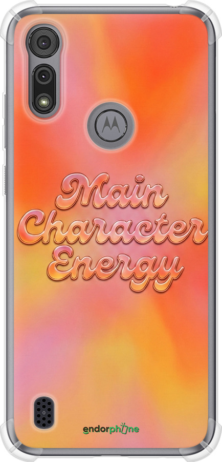 Силикон с усиленными углами чехол Aura Gradient Main Character Energy Aesthetic Y2K для Motorola E6s - 6783sp-2001 изображение 