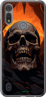Силиконовый чехол Череп в пещере для Motorola E6i - 5959u-2355 изображение 