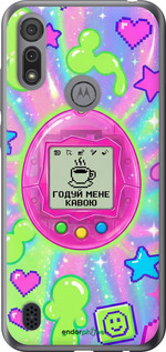 Силиконовый чехол 'Y2K Aesthetic Retro Pet: Годуй мене кавою' для Motorola E6s изображение 5