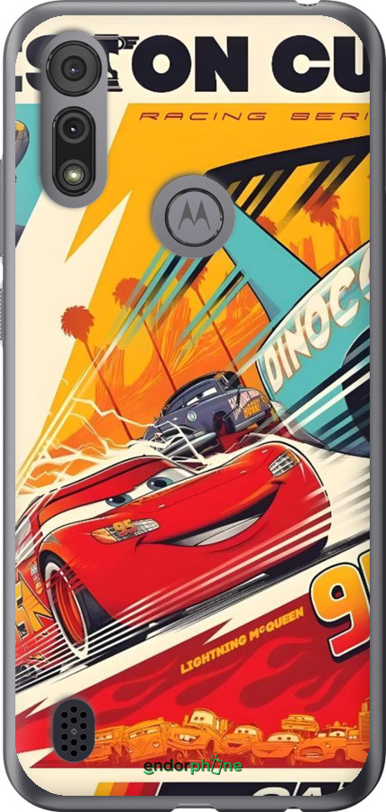 Силиконовый чехол Тачки для Motorola E6i - 6288u-2355 изображение 