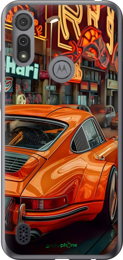Силиконовый чехол Порше для Motorola E6i - 6334u-2355 изображение 