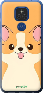 Силиконовый чехол Милый пес для Motorola E7 Plus - 6296u-2107 изображение 