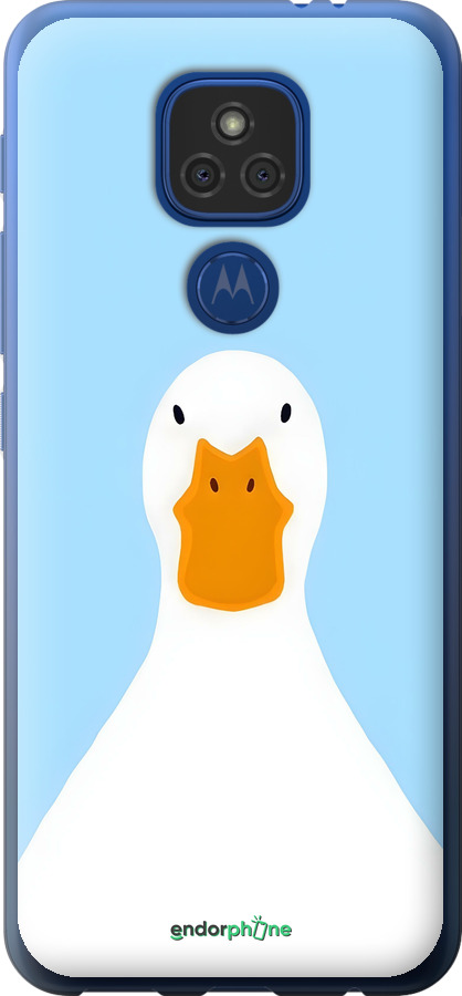 Силиконовый чехол Гусь для Motorola E7 Plus - 6350u-2107 изображение 