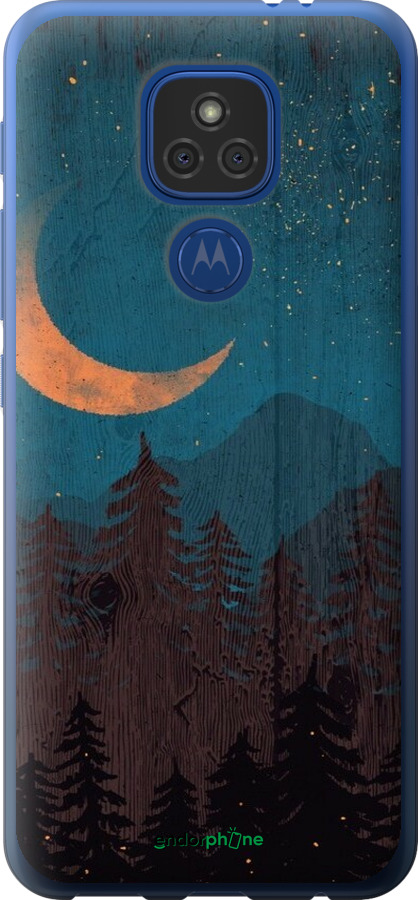 Силиконовый чехол Звездный лес для Motorola E7 Plus - 6480u-2107 изображение 