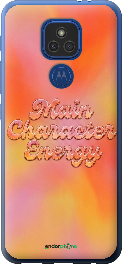 Силіконовий чехол Aura Gradient Main Character Energy Aesthetic Y2K для Motorola E7 Plus - 6783u-2107 изображение 