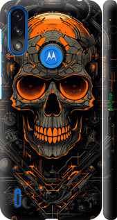 3D пластиковый матовый чехол Череп для Motorola E7 Power - 5952m-2284 изображение 