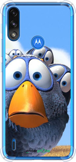 Силіконовий протиударний с посиленими кутами чехол Angry Birds для Motorola E7 Power - 6008sp-2284 изображение 