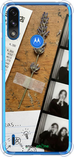 Силикон с усиленными углами чехол Aesthetic Scrapbook Collage для Motorola E7 Power - 6773sp-2284 изображение 