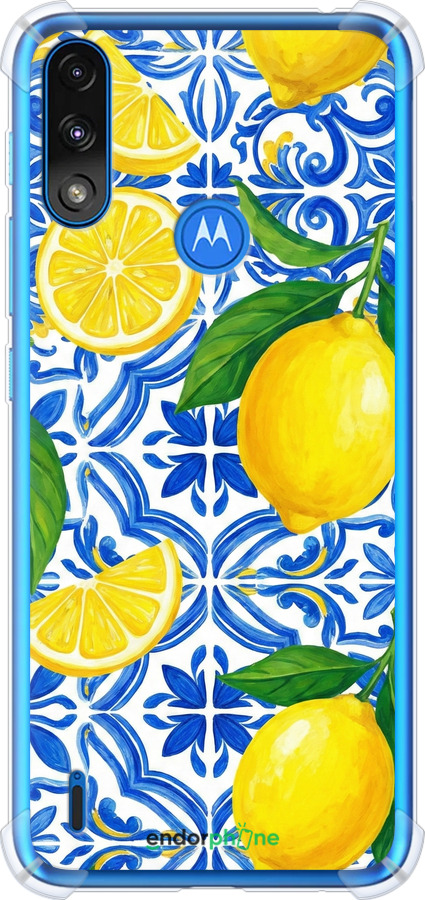Силикон с усиленными углами чехол Grocery Girl Italian Summer для Motorola E7 Power - 6766sp-2284 изображение 