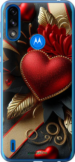 Силіконовий чехол Сердечки v2 для Motorola E7 Power - 5832u-2284 изображение 