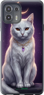 Силиконовый чехол Mystic White Cat Gothic Dark Purple Gold для Motorola Edge 20 Lite - 6805u-2496 изображение 