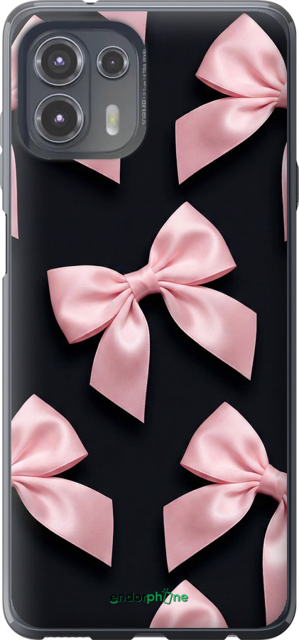 Силіконовий чехол Coquette Ribbons Dark Coquette для Motorola Edge 20 Lite - 6767u-2496 изображение 