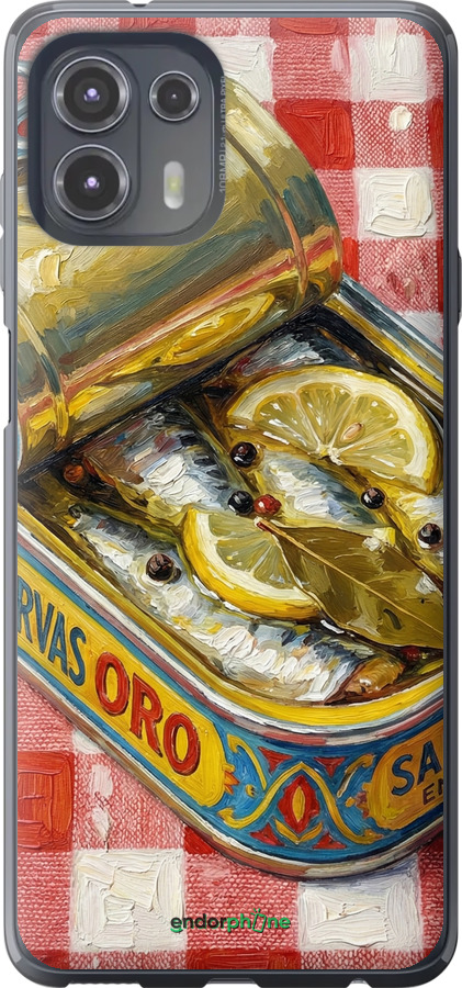 Силиконовый чехол Vintage Sardine Tin Phone для Motorola Edge 20 Lite - 6772u-2496 изображение 