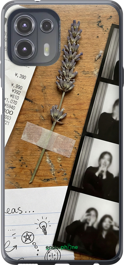 Силиконовый чехол Aesthetic Scrapbook Collage для Motorola Edge 20 Lite - 6773u-2496 изображение 