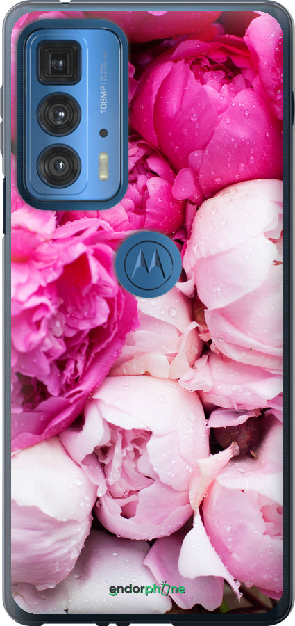 

Silicone Capa "Peónias cor-de-rosa" para Motorola Edge 20 Pro