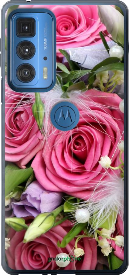 

Силіконовий чохол "Ніжність" для Motorola Edge 20 Pro, Рожевий