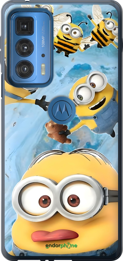 Силіконовий чехол Миньоны для Motorola Edge 20 Pro - 6386u-2662 изображение 