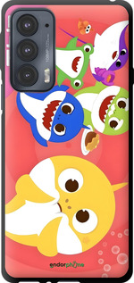 TPU чехол Бейби Шаркс для Motorola Edge 20 - 6305b-2497 изображение 