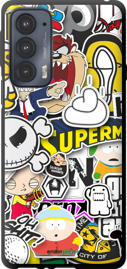 TPU чехол Popular logos для Motorola Edge 20 - 4023b-2497 изображение 