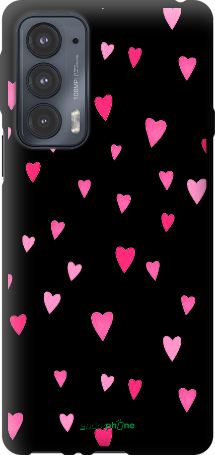 TPU чехол Сердечки 2 для Motorola Edge 20 - 4763b-2497 изображение 