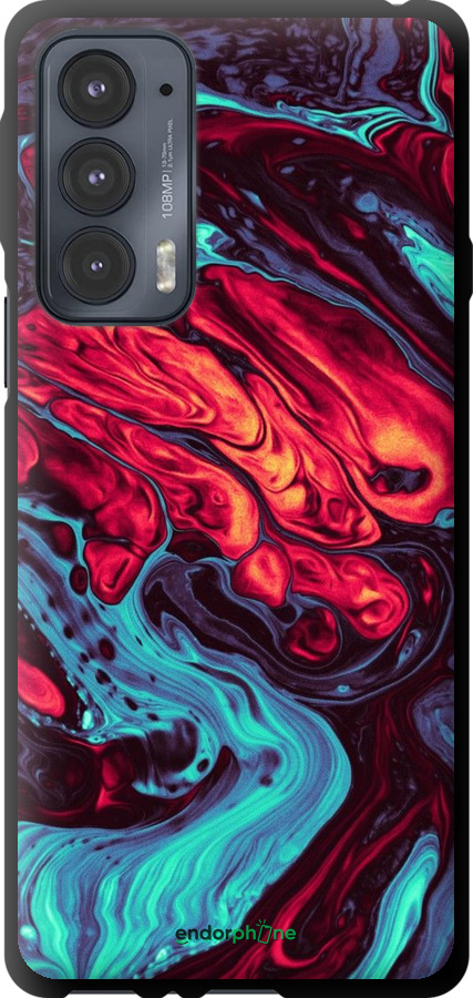 TPU чехол Синяя красная абстакция для Motorola Edge 20 - 5339b-2497 изображение 