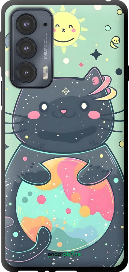 TPU чехол Милый котик для Motorola Edge 20 - 6364b-2497 изображение 