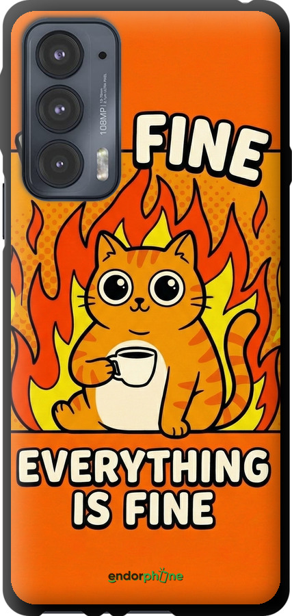 TPU чехол Funny Cat для Motorola Edge 20 - 6786b-2497 изображение 