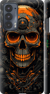 3D пластиковый матовый чехол Череп для Motorola Edge 20 - 5952m-2497 изображение 