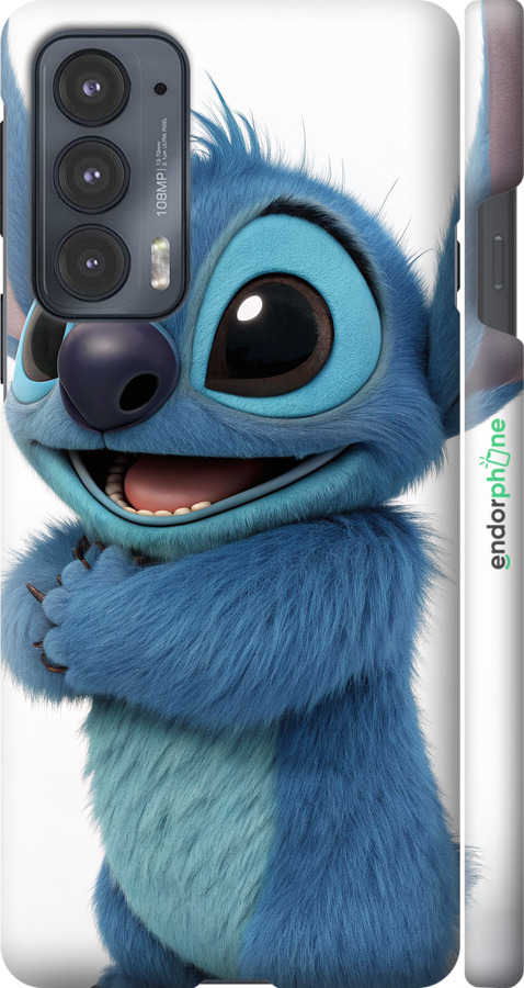 3D пластиковий матовий чехол Стіч 1 для Motorola Edge 20 - 6686m-2497 изображение 