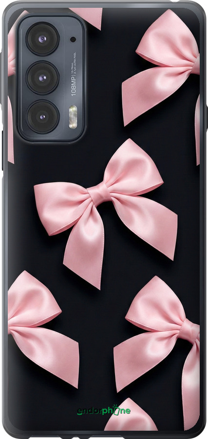 Силиконовый чехол Coquette Ribbons Dark Coquette для Motorola Edge 20 - 6767u-2497 изображение 