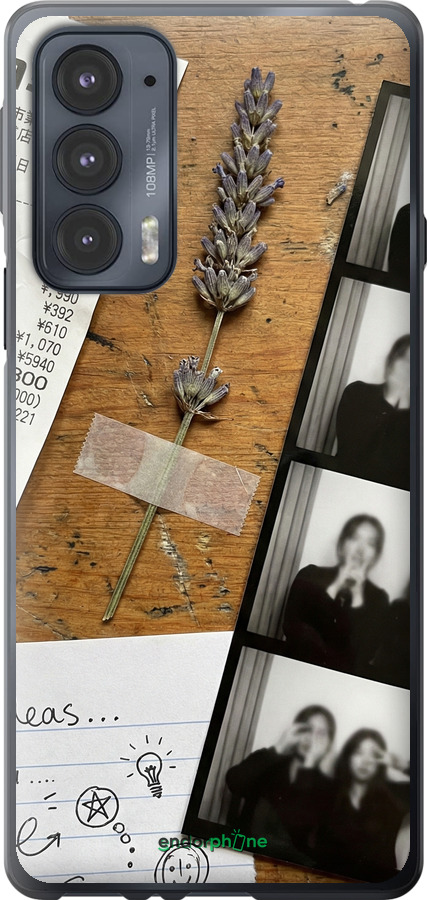 Силиконовый чехол Aesthetic Scrapbook Collage для Motorola Edge 20 - 6773u-2497 изображение 