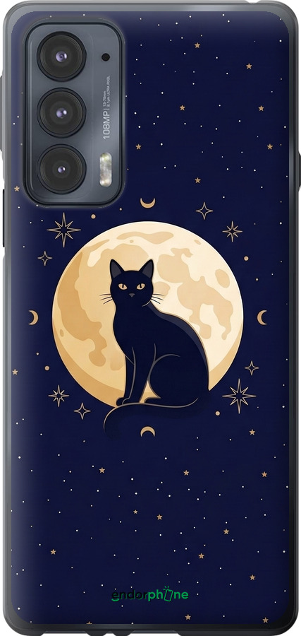 Силиконовый чехол Cute Cat Celestial/Witchy для Motorola Edge 20 - 6787u-2497 изображение 