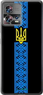 Силиконовый чехол Тризуб в вышиванке для Motorola Edge 30 Fusion 5G - 1158u-3198 изображение 