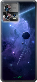 Силиконовый чехол Планеты в синем космосе для Motorola Edge 30 Fusion 5G - 171u-3198 изображение 