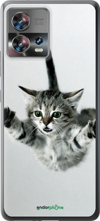 Силиконовый чехол Летящий котёнок для Motorola Edge 30 Fusion 5G - 2322u-3198 изображение 