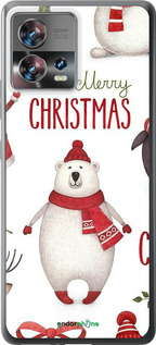 Силиконовый чехол Merry Christmas для Motorola Edge 30 Fusion 5G - 4106u-3198 изображение 