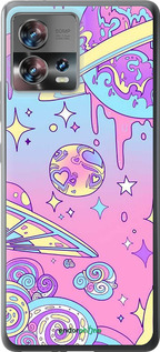 Силиконовый чехол Розовая галактика для Motorola Edge 30 Fusion 5G - 4146u-3198 изображение 