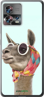 Силиконовый чехол Модная лама для Motorola Edge 30 Fusion 5G - 4479u-3198 изображение 