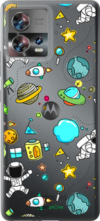 Силиконовый чехол Космос для Motorola Edge 30 Fusion 5G - 4735u-3198 изображение 