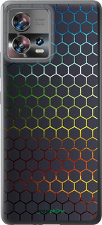 Силиконовый чехол Переливающиеся соты для Motorola Edge 30 Fusion 5G - 498u-3198 изображение 