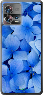 Силіконовий чехол Сині квіти для Motorola Edge 30 Fusion 5G - 526u-3198 изображение 