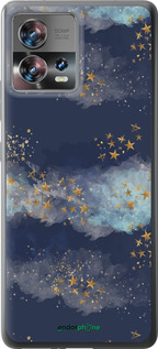 Силиконовый чехол Ночь золотые звезды для Motorola Edge 30 Fusion 5G - 5421u-3198 изображение 