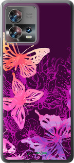 Силиконовый чехол Бабочки v2 для Motorola Edge 30 Fusion 5G - 5475u-3198 изображение 