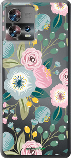 Силиконовый чехол Цветочные обои v2 для Motorola Edge 30 Fusion 5G - 5602u-3198 изображение 