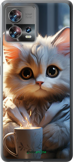 Силиконовый чехол White cat для Motorola Edge 30 Fusion 5G - 5646u-3198 изображение 