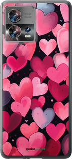 Силиконовый чехол Сердечки 4 для Motorola Edge 30 Fusion 5G - 5662u-3198 изображение 