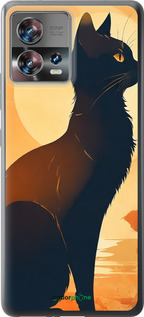 Силиконовый чехол Черная кошка v2 для Motorola Edge 30 Fusion 5G - 5830u-3198 изображение 