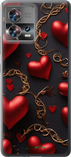 Силиконовый чехол Сердечки для Motorola Edge 30 Fusion 5G - 5831u-3198 изображение 