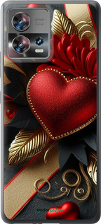 Силиконовый чехол Сердечки v2 для Motorola Edge 30 Fusion 5G - 5832u-3198 изображение 