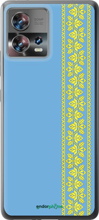 Силиконовый чехол Вышиванка 33 для Motorola Edge 30 Fusion 5G - 602u-3198 изображение 